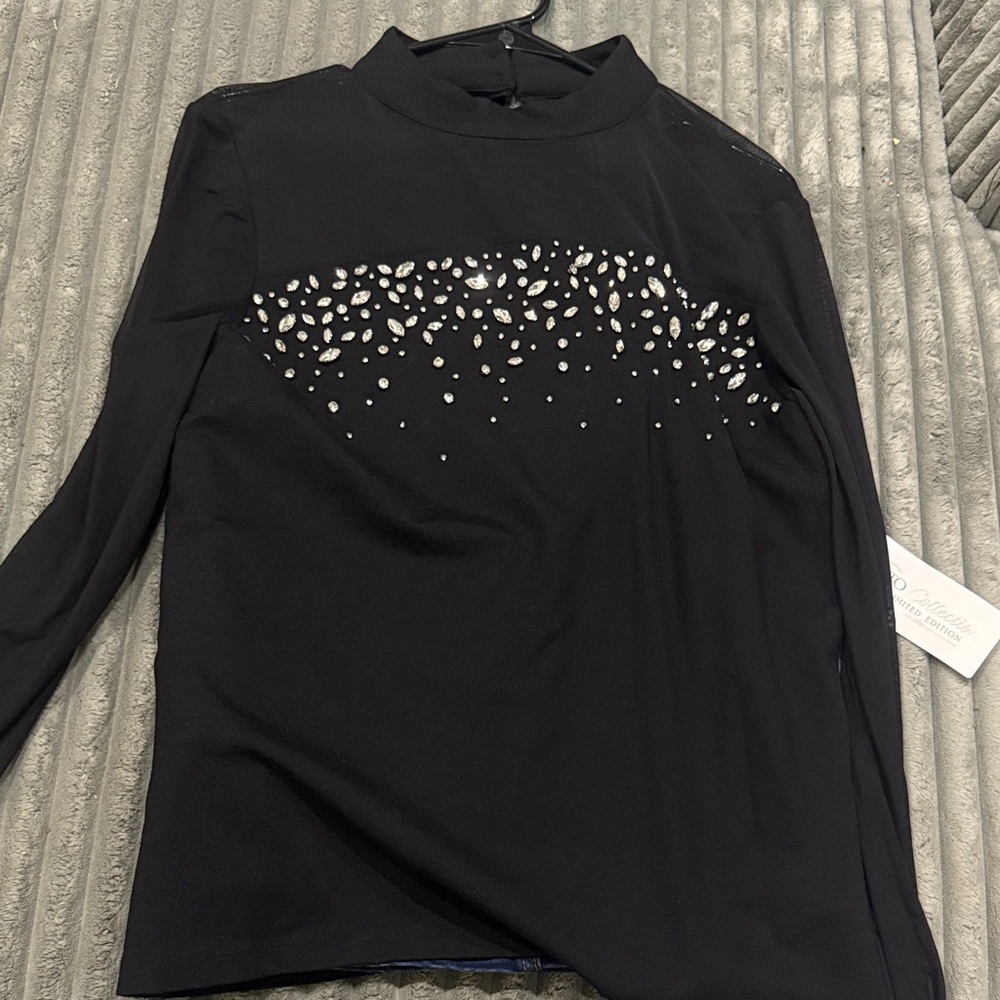 Cato Black Embellished Blouse